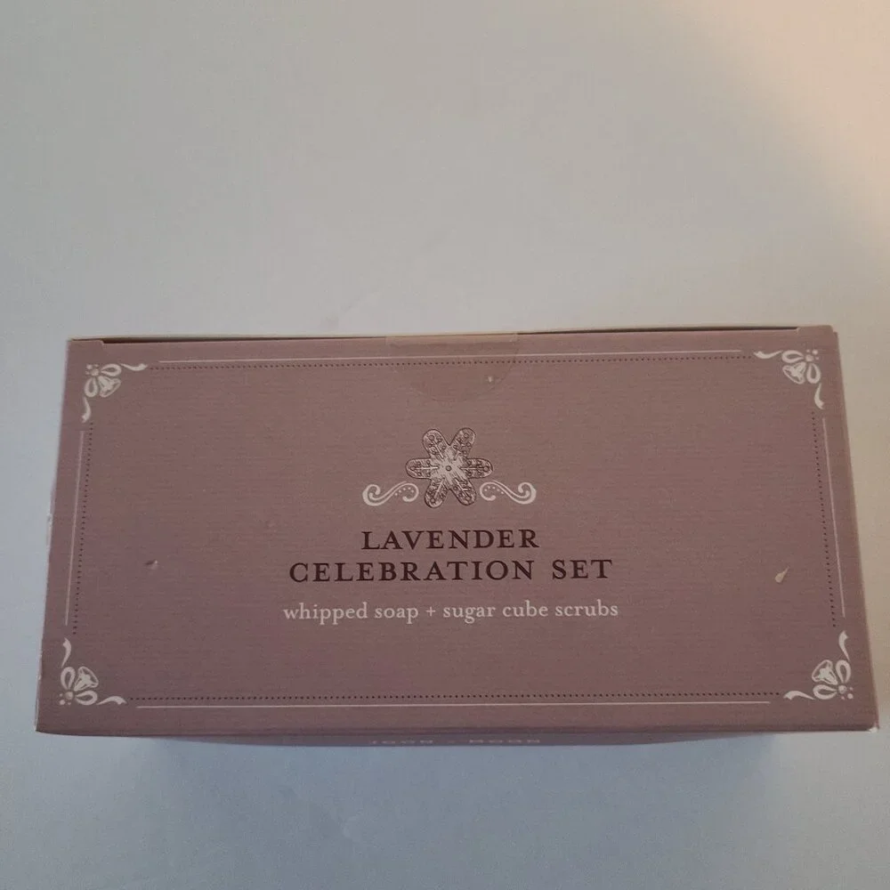 JOON X MOON WHIPPED SOAP & SUGAR CUBE GIFT SET-LAVENDER 2PC/ NEW IN BOX